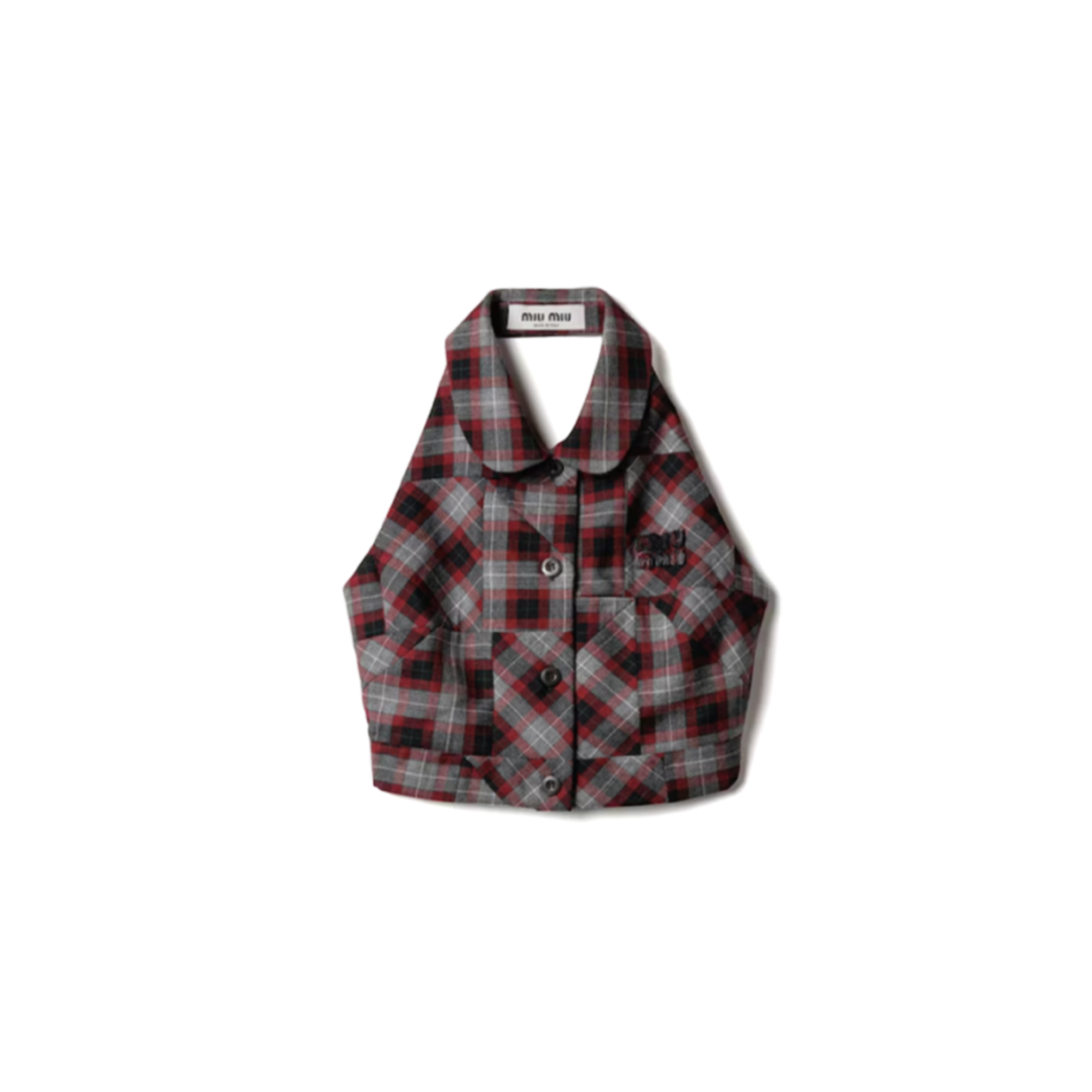 M1v M1v tartan patchwork top mt2170